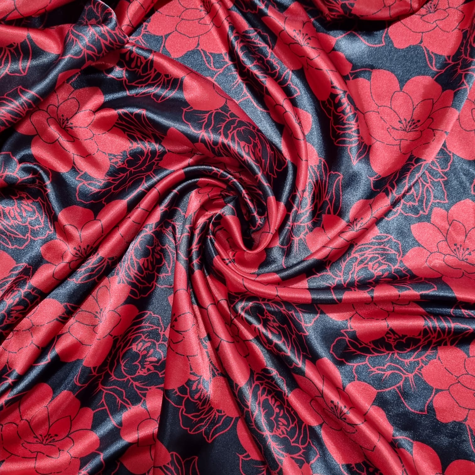 Cetim Fantasia Floral