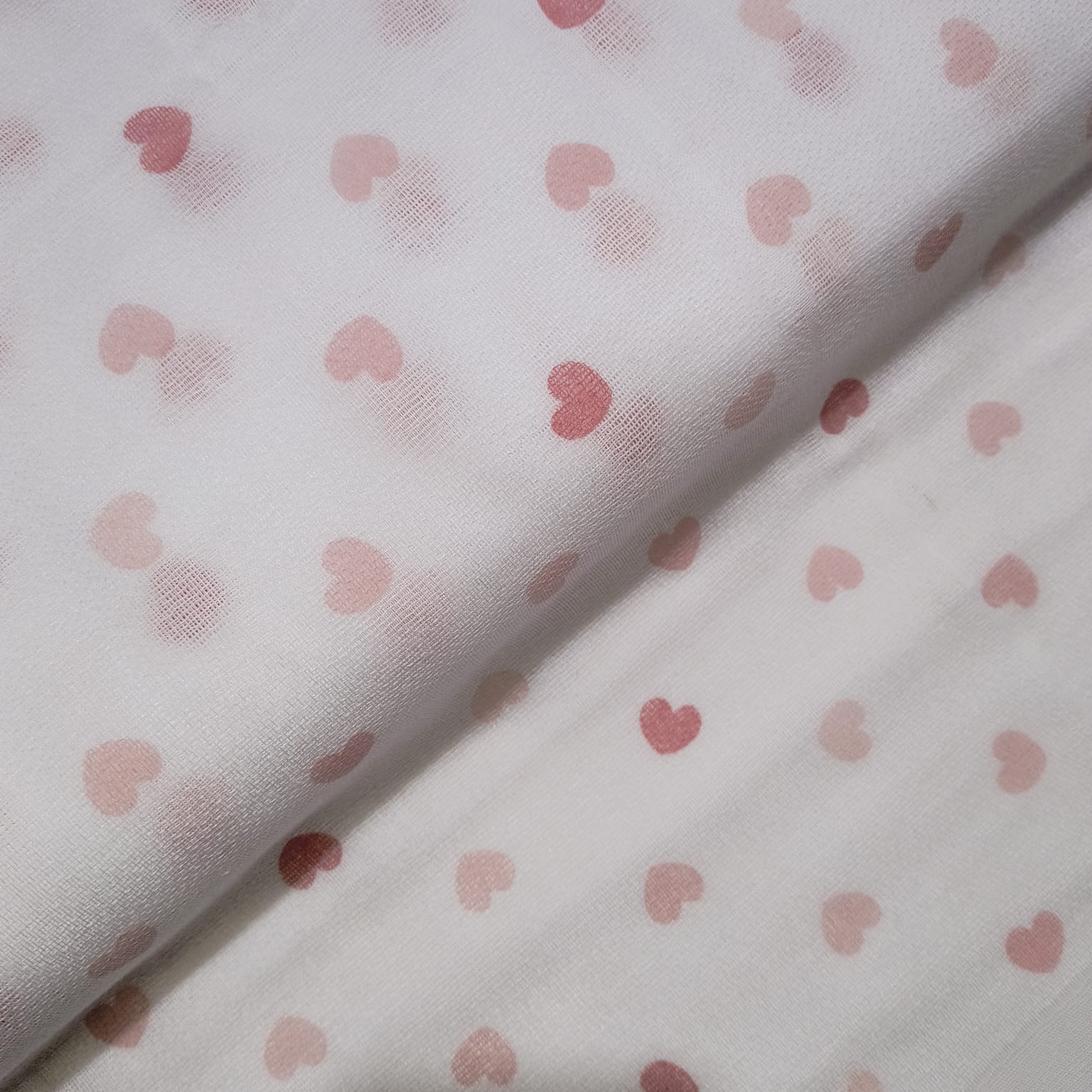 Fralda Estampada Dupla Corações