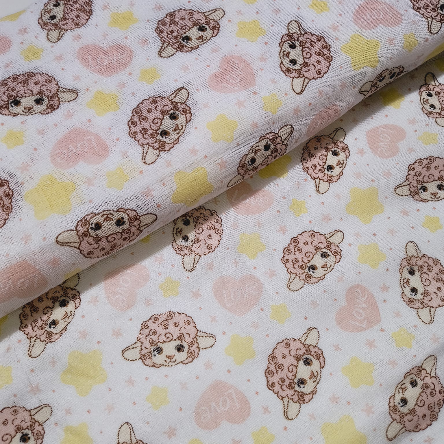 Fralda Estampada Dupla Ovelinha