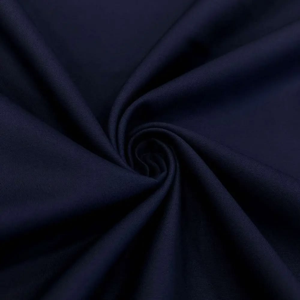 Tecido Tricoline Azul Marinho Liso