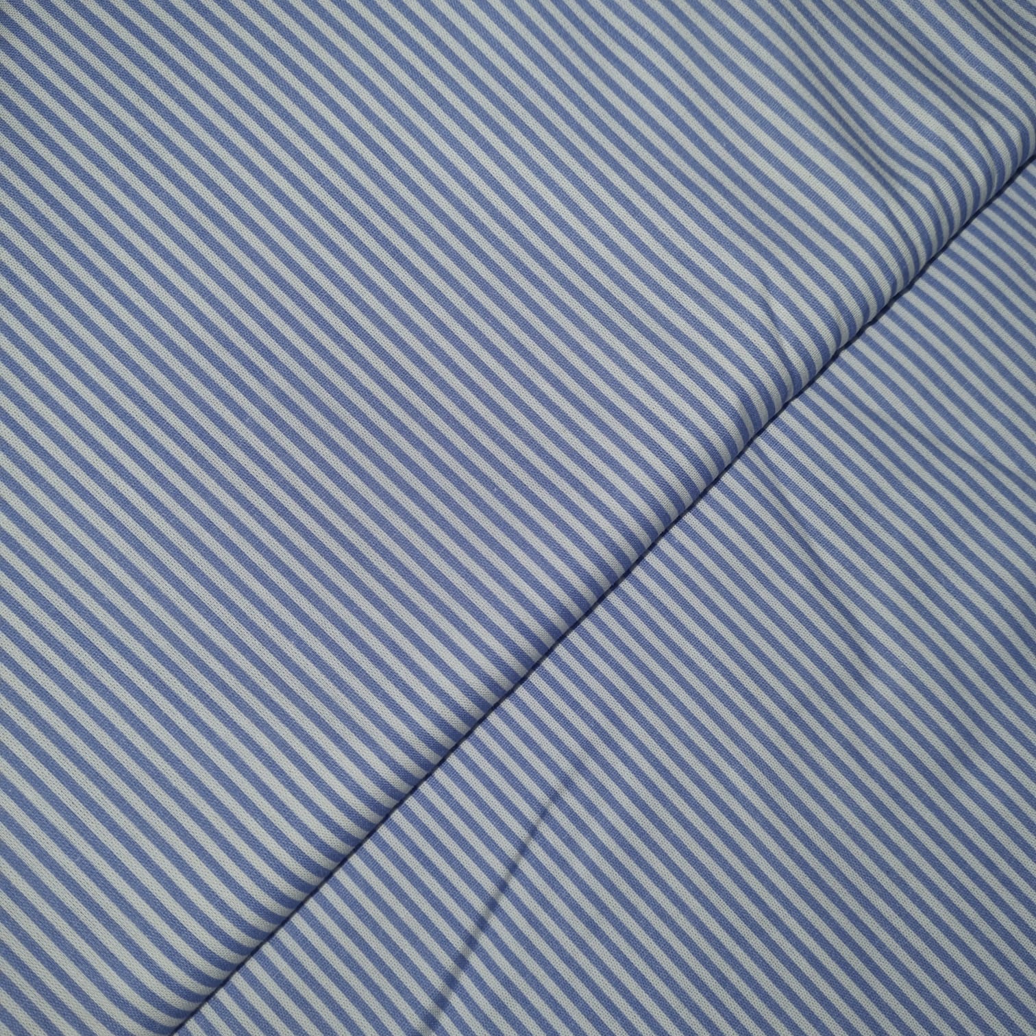 Tecido Popeline Listra P Azul Bebe