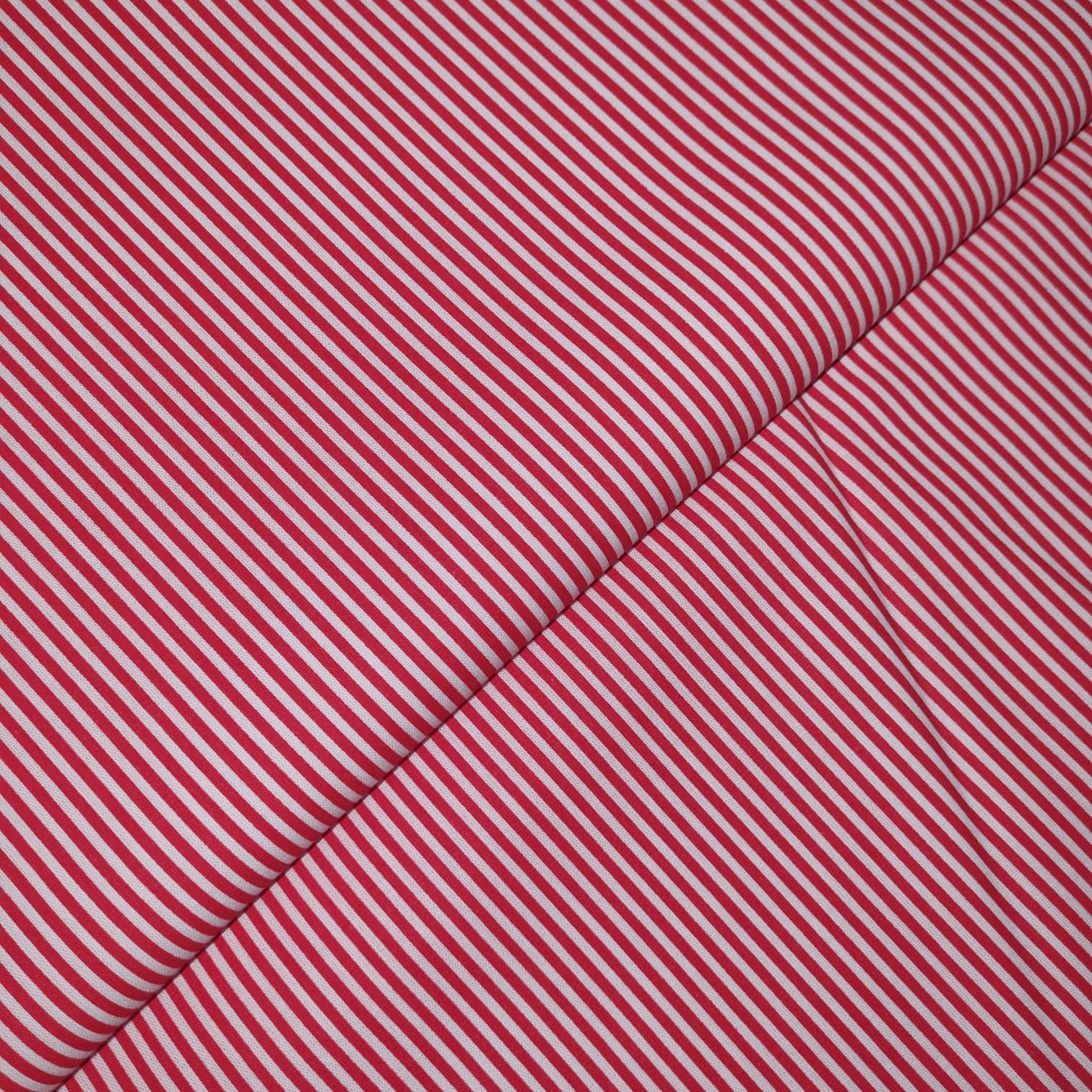 Tecido Popeline Listra P Vermelho