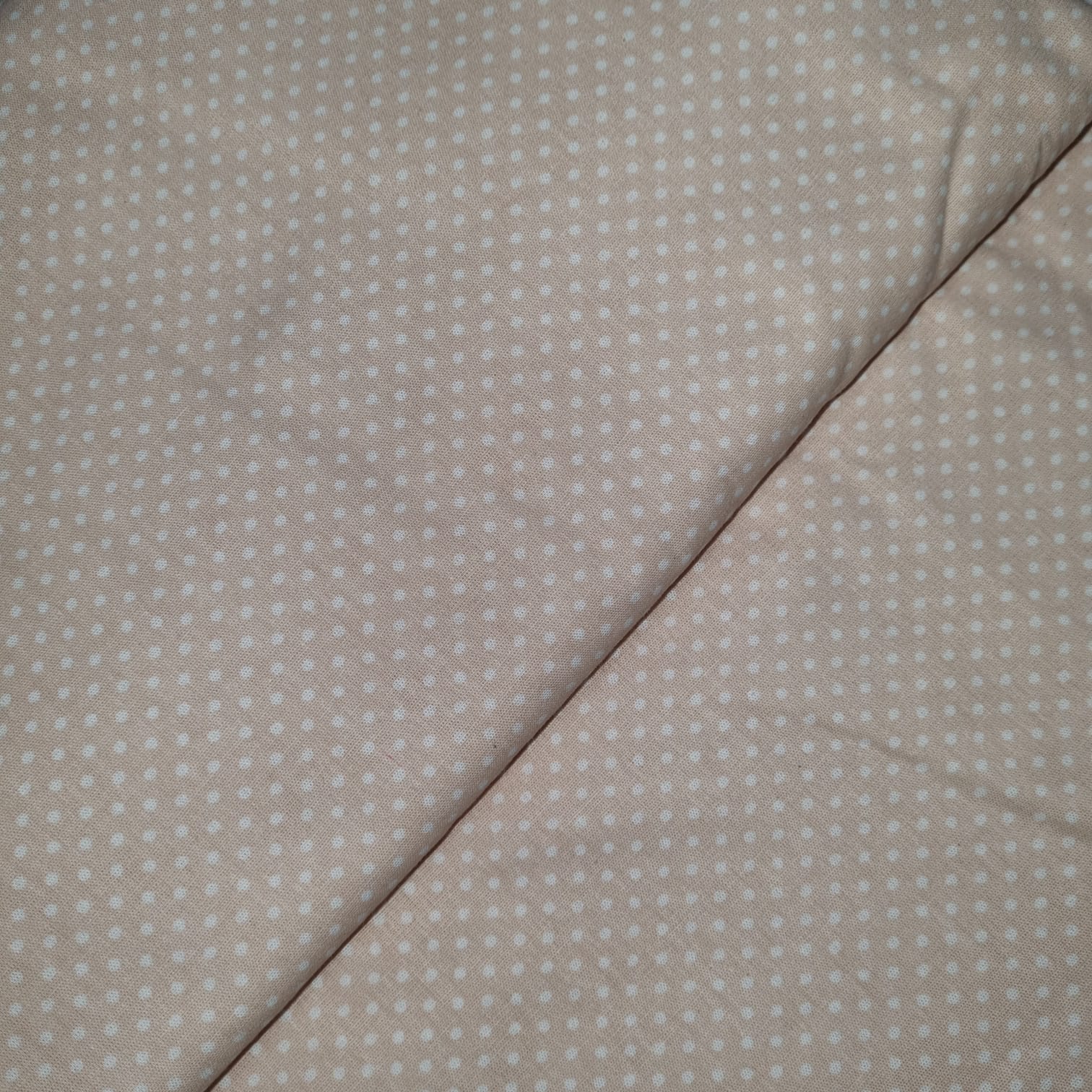 Tecido Popeline Poá Salmão Bebe