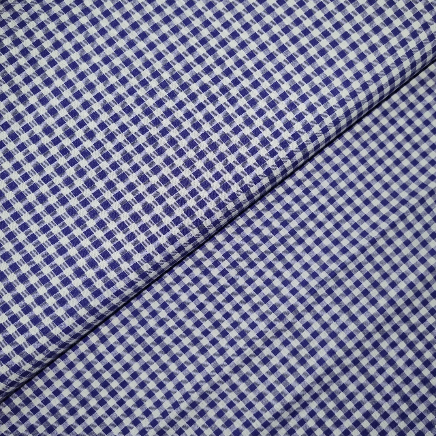 Tecido Popeline Xadrez P Azul Marinho e Branco