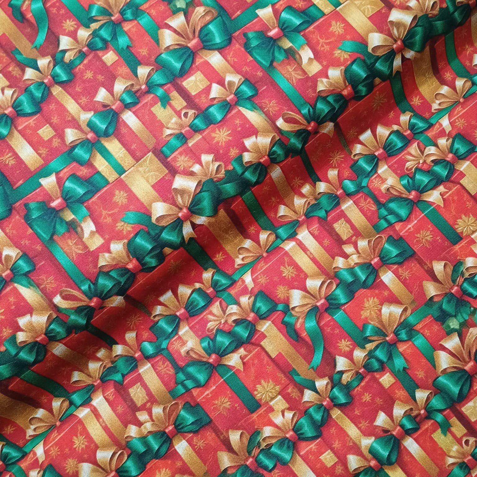 Tecido Tricoline Presentes de Natal
