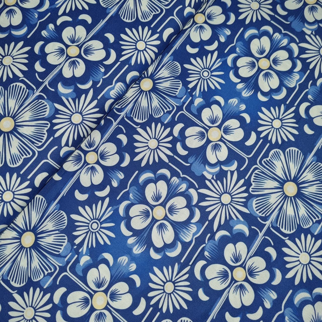 Tecido Tricoline Digital Azulejo Português 1