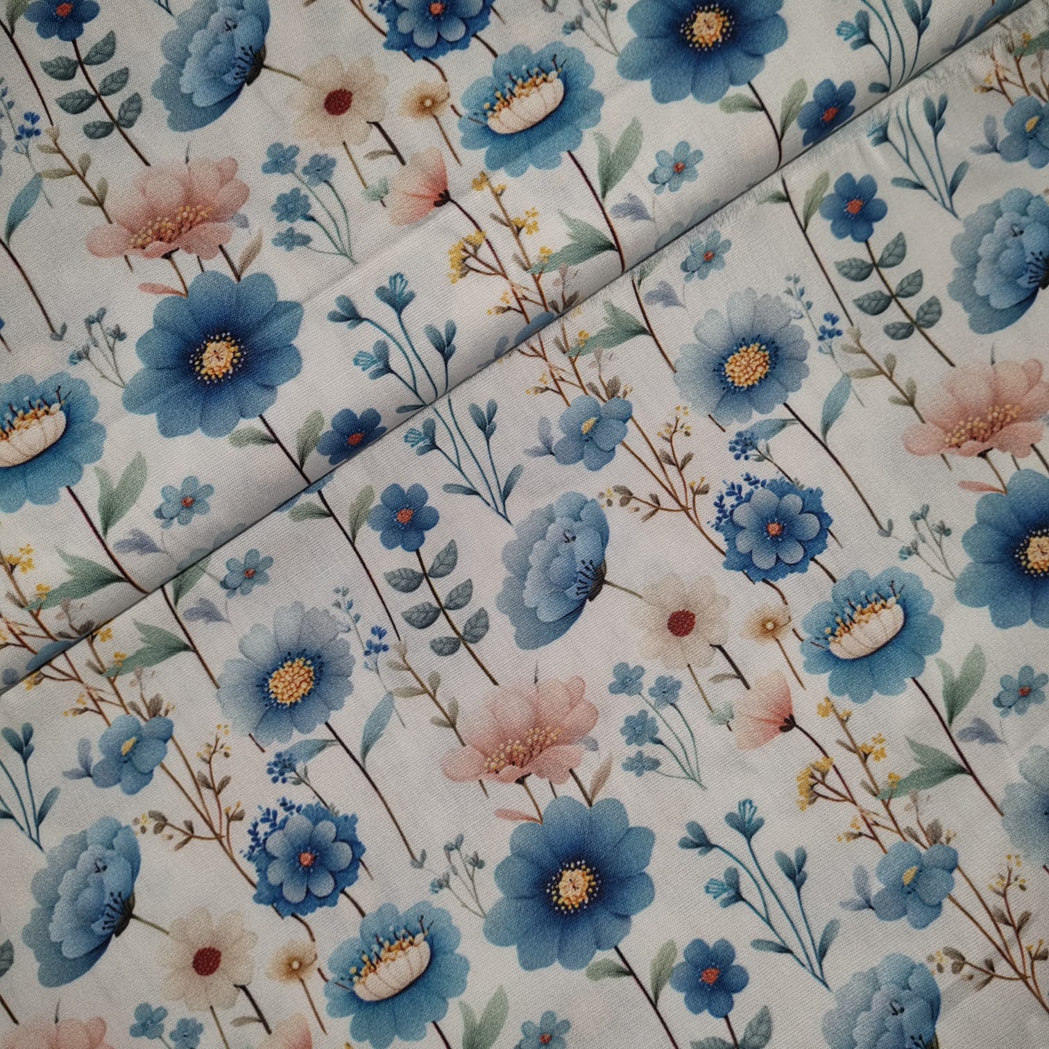 Tecido Tricoline Digital Coleção Amandita Floral