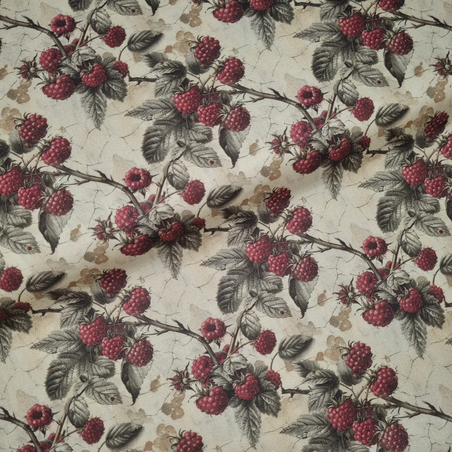 Tecido Tricoline Digital Coleção Frutas Vintage Fraboesa