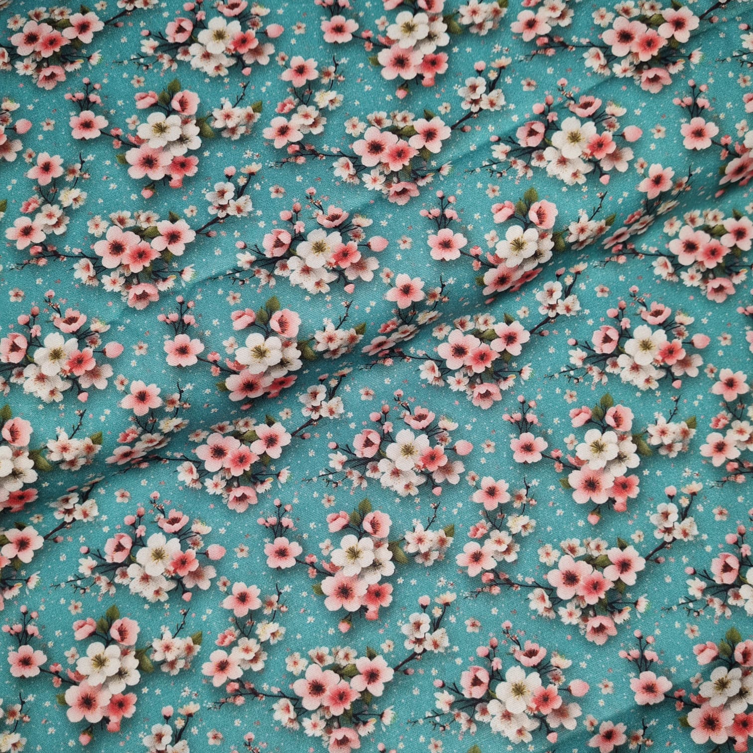 Tecido Tricoline Digital Kokeshi Flowers