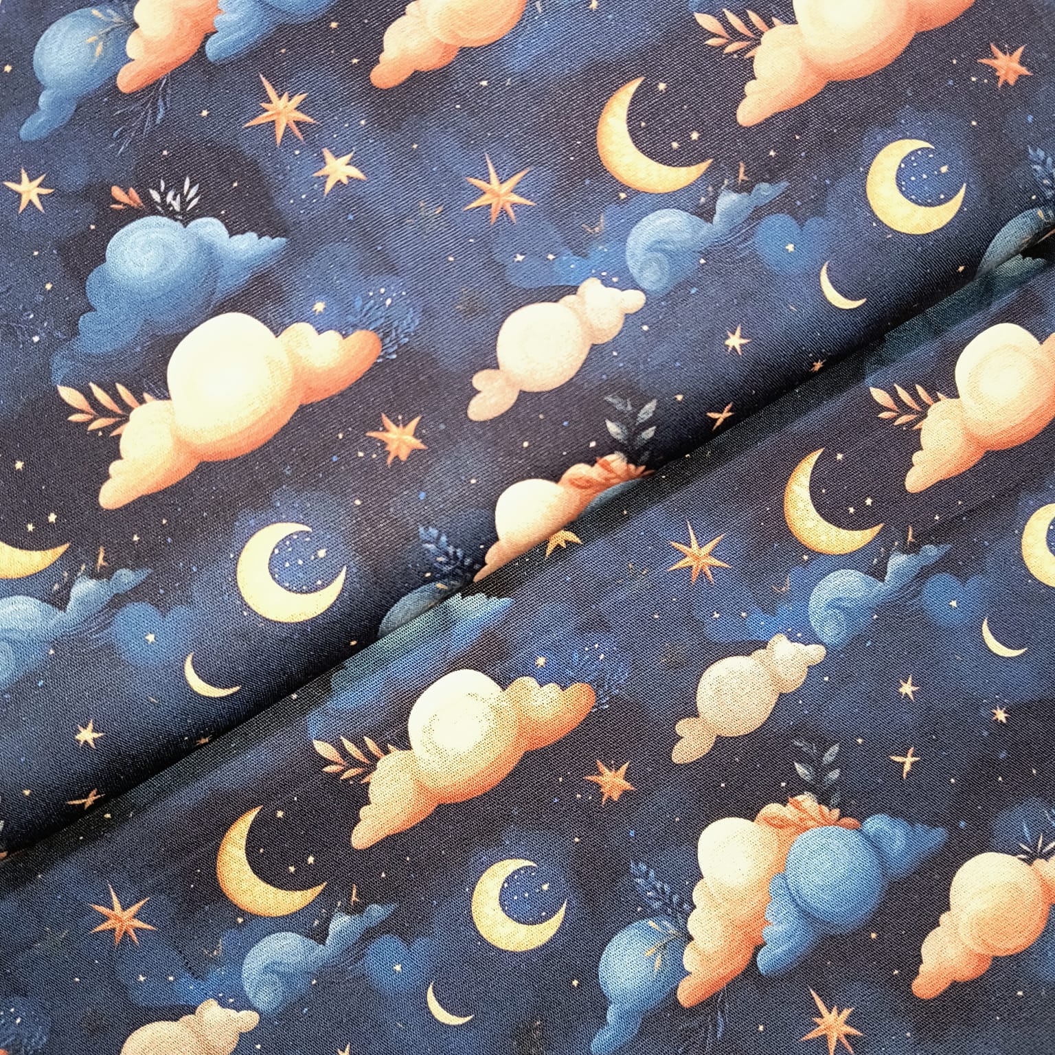 Tecido Tricoline Digital Noite Estrelada
