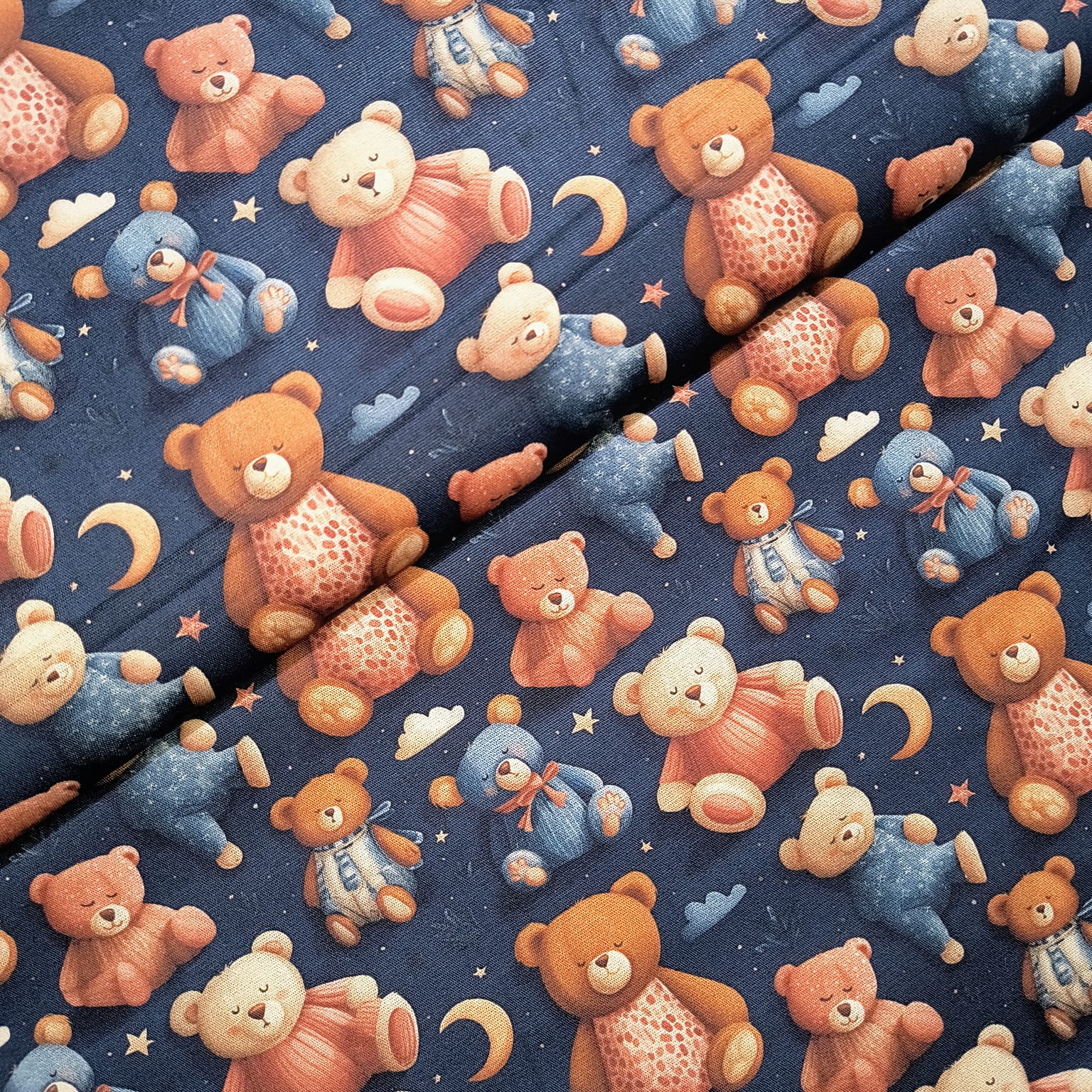 Tecido Tricoline Digital Ursinhos Marinheiro