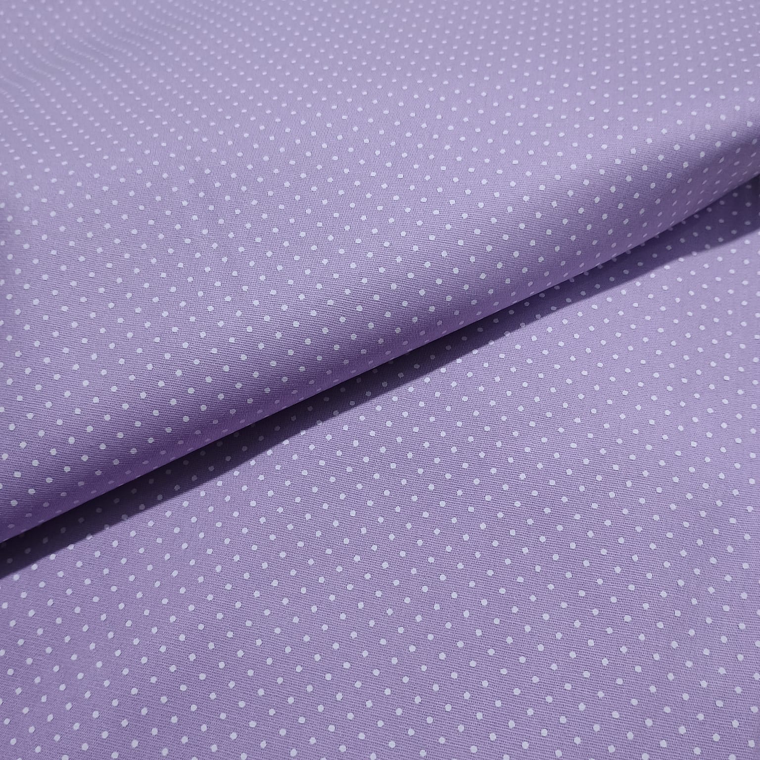 Tecido Tricoline  Poá Lilas