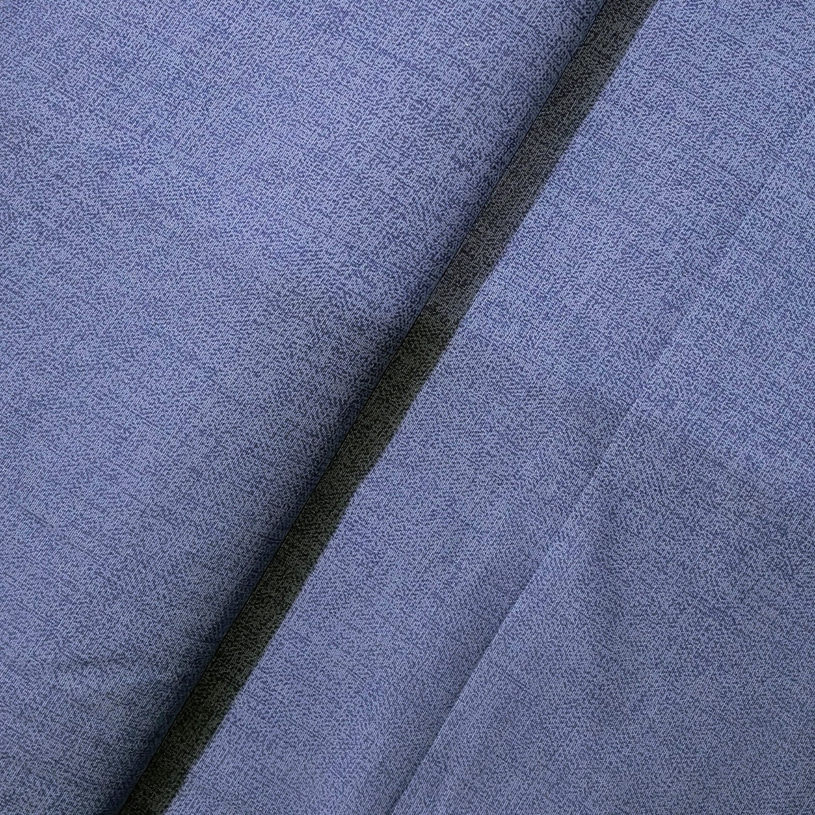 Tecido Tricoline Tramado de Linho Azul Indigo 