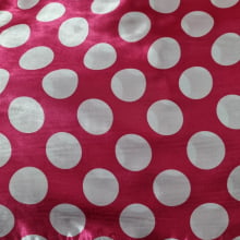 Cetim Fantasia Poa Grande 3,5cm