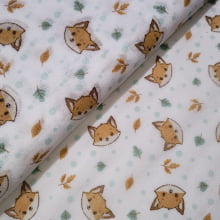 Fralda Estampada Dupla Raposinha