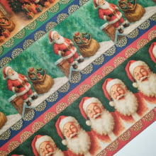 Tecido Digital Barrado Papaei Noel