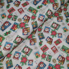 Tecido Tricoline Natalino Selos de Natal