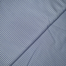 Tecido Popeline Listra P Azul Bebe