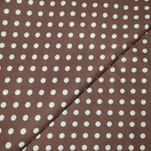 Tecido Popeline Max Poá Marrom