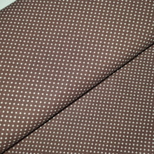 Tecido Popeline Poá Marrom