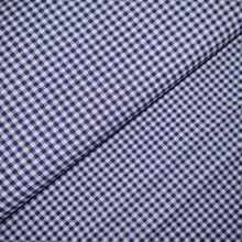 Tecido Popeline Xadrez P Azul Marinho e Branco