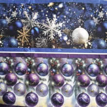 Tecido Tricoline Barrados Enfeites Natalinos 