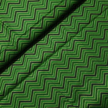 Tecido Tricoline Natal Chevron Verde 