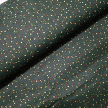 Tecido Tricoline Natal Visgo fd Verde