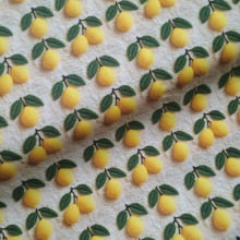 Tecido Tricoline Digital Limão Siciliano