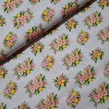 Tecido Tricoline Digital Pink Lemonade 1