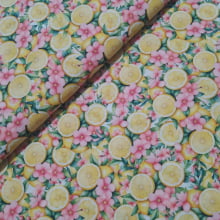 Tecido Tricoline Digital Pink Lemonade 3