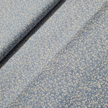 Tecido Tricoline Raminhos fd Azul