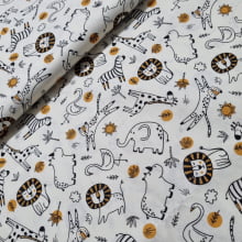 Tecido Tricoline Safari fd bege