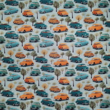 Tecido Tricoline Digital Carros Vintage