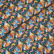 Tecido Tricoline Digital Cat's and Colors