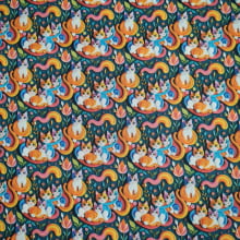 Tecido Tricoline Digital Cat's and Colors