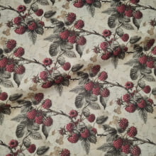 Tecido Tricoline Digital Coleção Frutas Vintage Fraboesa