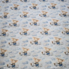 Tecido Tricoline Digital Coleção Ratinho Aventureiro Aviador