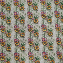 Tecido Tricoline Digital Floral Puff