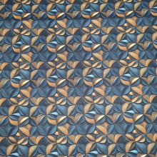 Tecido Tricoline Digital Geometrico Bronze