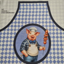 Tecido Tricoline Digital Kit Avental e Jogo Americano Especiarias