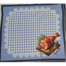 Tecido Tricoline Digital Kit Avental e Jogo Americano Especiarias