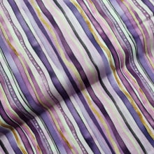 Tecido Tricoline Digital Lavender Listras