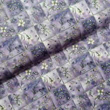 Tecido Tricoline Digital Lavender Quilt Floral
