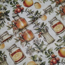 Tecido Tricoline Digital Tempero Vintage 1
