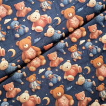 Tecido Tricoline Digital Ursinhos Marinheiro