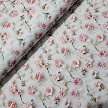 Tecido Tricoline Floral Claro