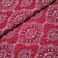 Tecido Tricoline Bandana Vermelha
