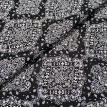 Tecido Tricoline Bandana Preta