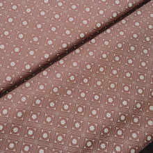 Tecido Tricoline Geométrico Floral Malva